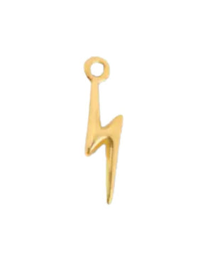 FISH & BONE Gold Lightening Bolt Charm