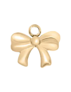 FISH & BONE 18K Gold Bow Charm