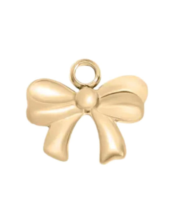 FISH & BONE 18K Gold Bow Charm
