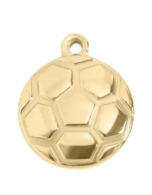 FISH & BONE 18K Soccer Ball Charm