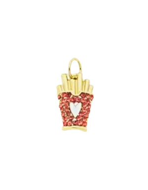 FISH & BONE Pave French Fries Charm