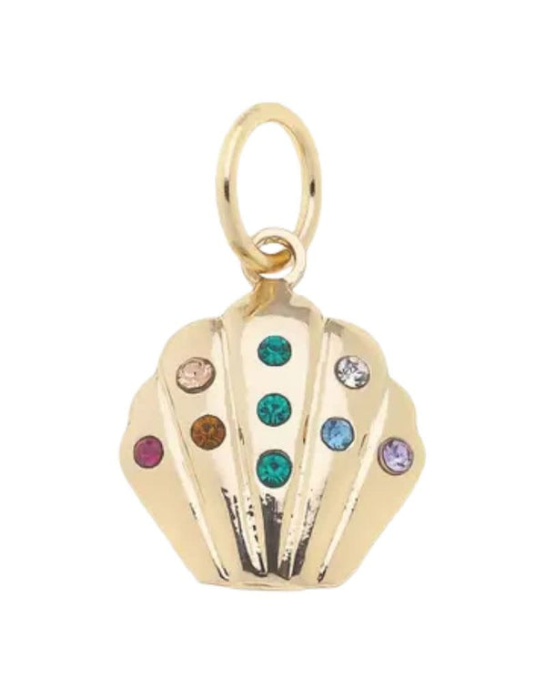 FISH & BONE Pave Shell Charm