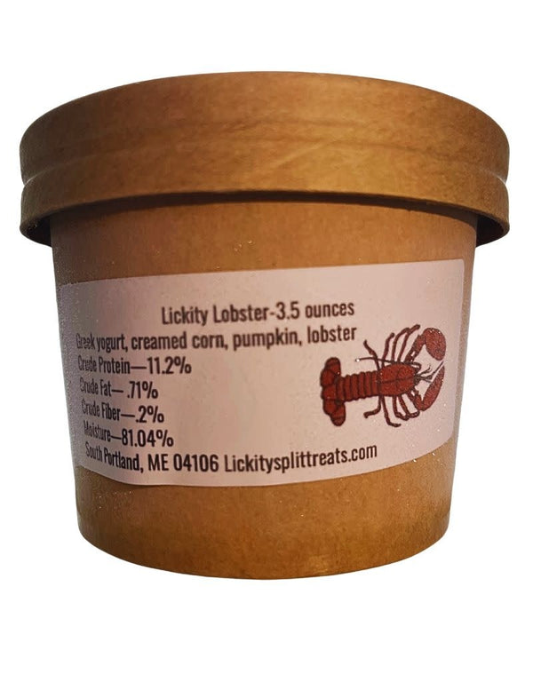 LICKITY SPLIT TREATS Handcrafted Dog Icecream Lickity Lobster