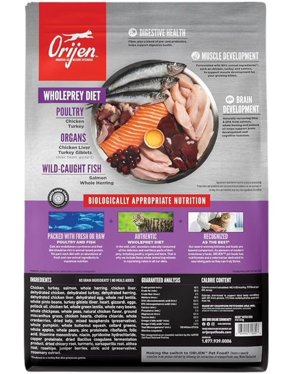 ORIJEN USA Kitten Grain Free Dry Food 4 LB