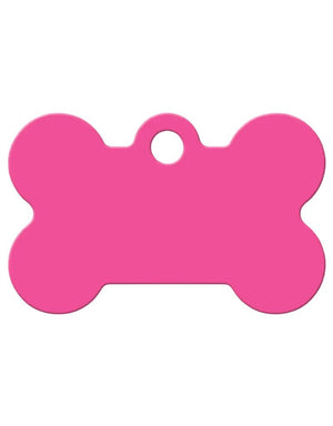 QUICK TAG Tag Pink Checkered Bone S