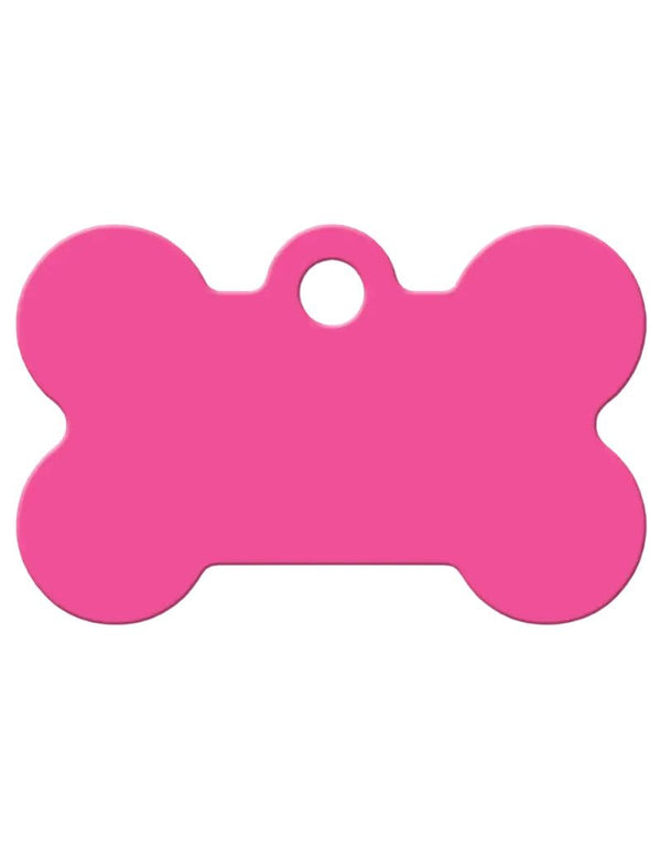 QUICK TAG Tag Pink Checkered Bone S