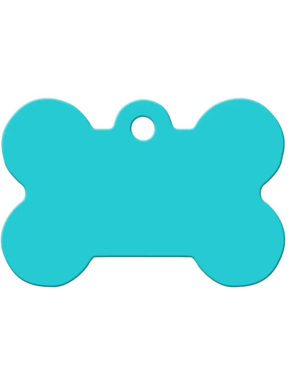 QUICK-TAG Aqua Checkered Bone L