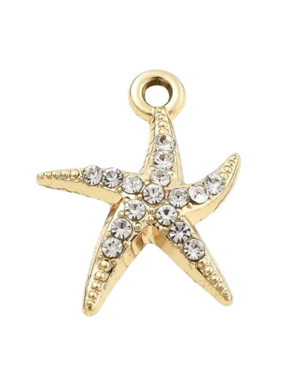 FISH & BONE Gold Starfish Charm