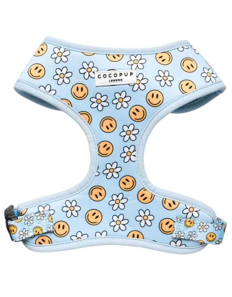 COCOPUP Adjustable Neck Harness Smiley Pawty