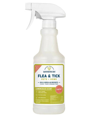 WONDERCIDE Flea and Tick Spray Pets + Home Lemongrass