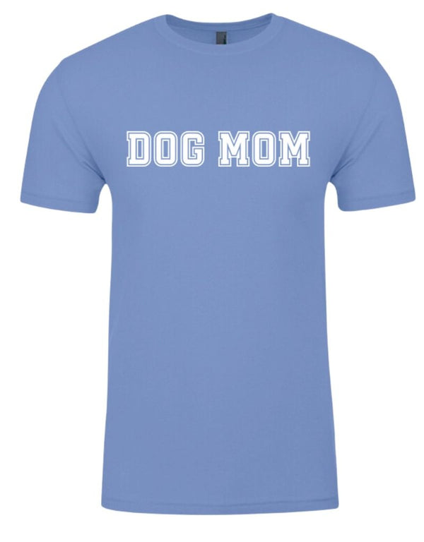 FISH & BONE Varsity Dog Mom T-shirt Peri Blue