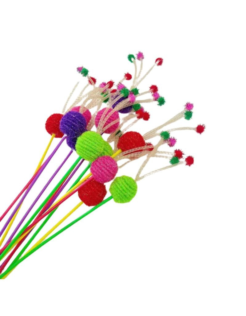 CHEERHUNTING MOO Colorful Ball Cat Teaser Wand