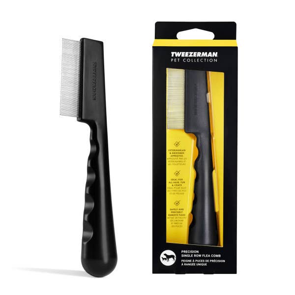 TWEEEZERMAN  PET Precision Single Row Flea Comb