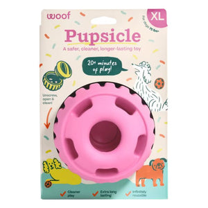WOOF Birthday Dog Pupsicle Toy Pink