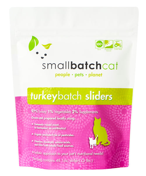 SMALL BATCH Frozen Cat Food Turkey