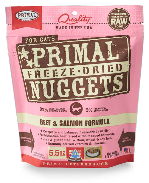 PRIMAL Beef & Salmon Freezedried Feline Food