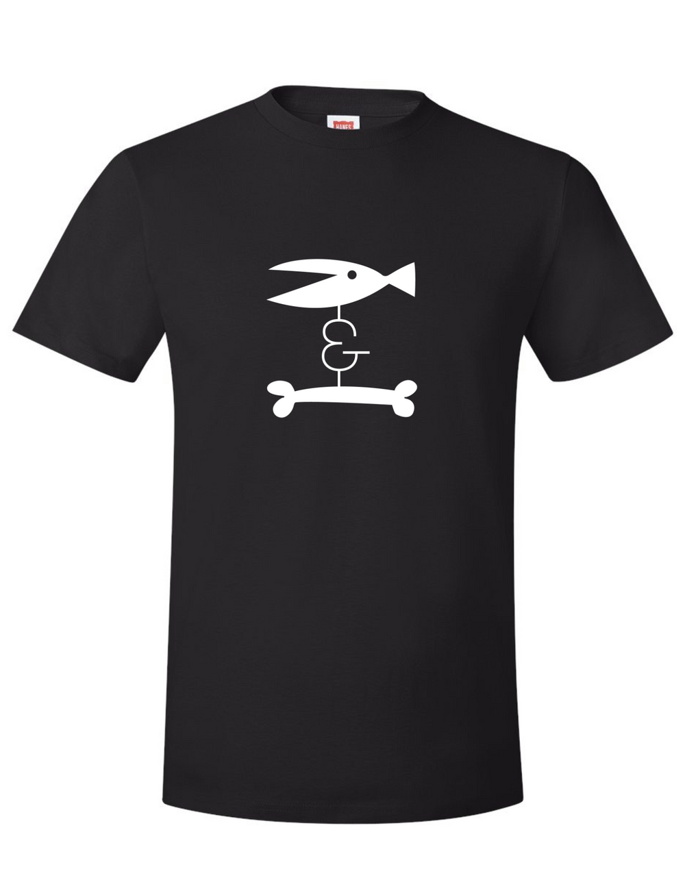 FISH & BONE T-Shirt Original Logo Black