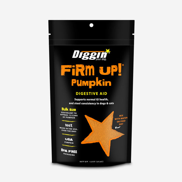 DIGGIN YOUR DOG Firm Up Dehydrated Pumpkin Supplement