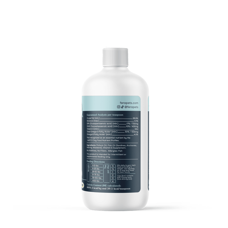 FERA PET ORGANICS Dog and Cat Fish Oil