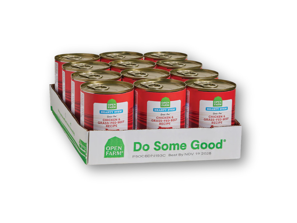 OPEN FARM Hearty Stew Chicken and Beef Dog Food 12.5 OZ CASE/12