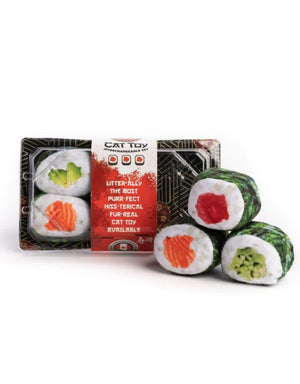 FABCAT Sushi Tray with 6 Sushi Rolls