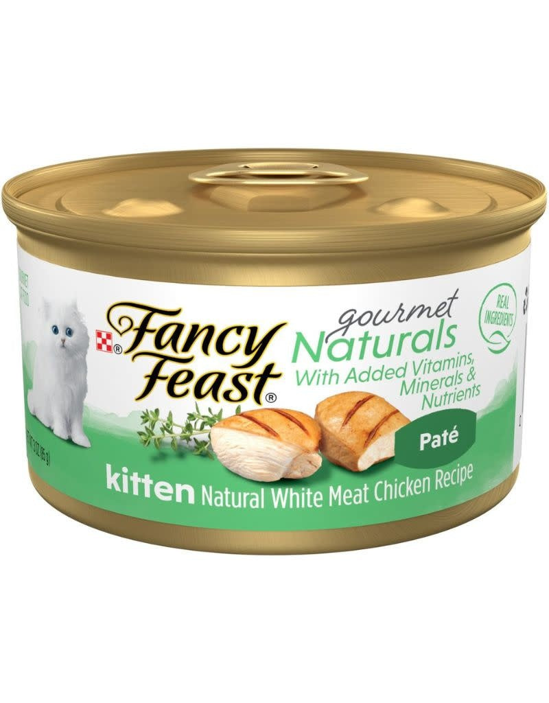 FANCY FEAST Grain Free Pate Kitten Natural Chicken Case 12/3oz.