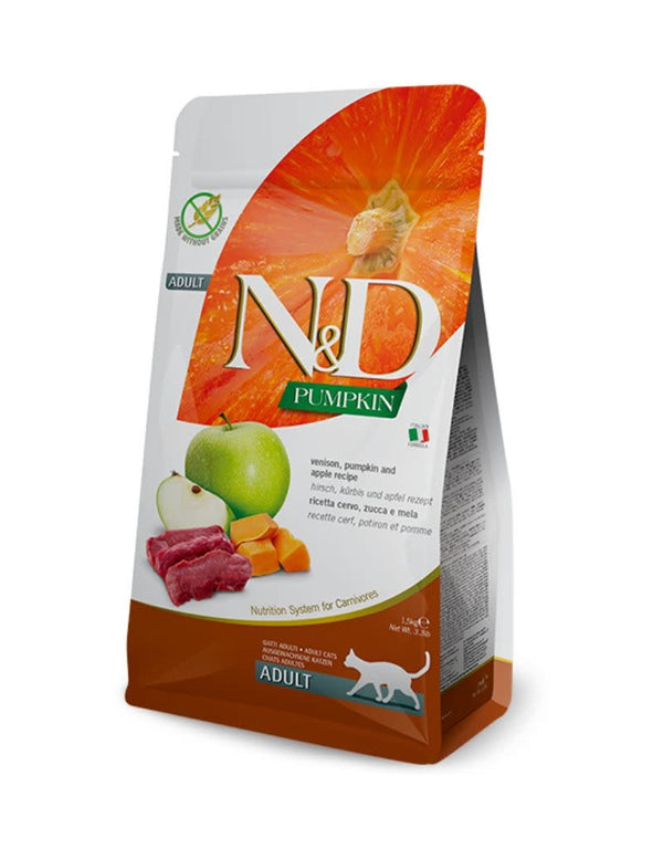 FARMINA Cat Food Grain Free Pumpkin Venison and Apple 3.3LB