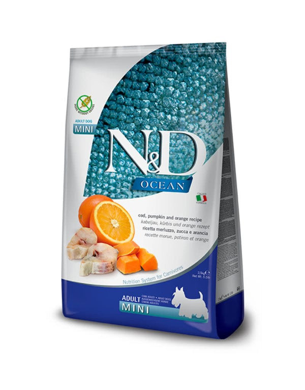 FARMINA Grain Free Dog Food Mini Ocean Cod and Pumpkin 5.5LB