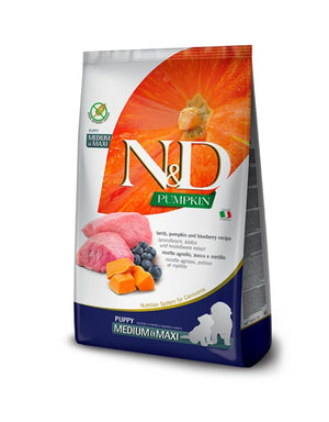 FARMINA Grain-Free Pumpkin Lamb & Blueberry Puppy Medium & Maxi