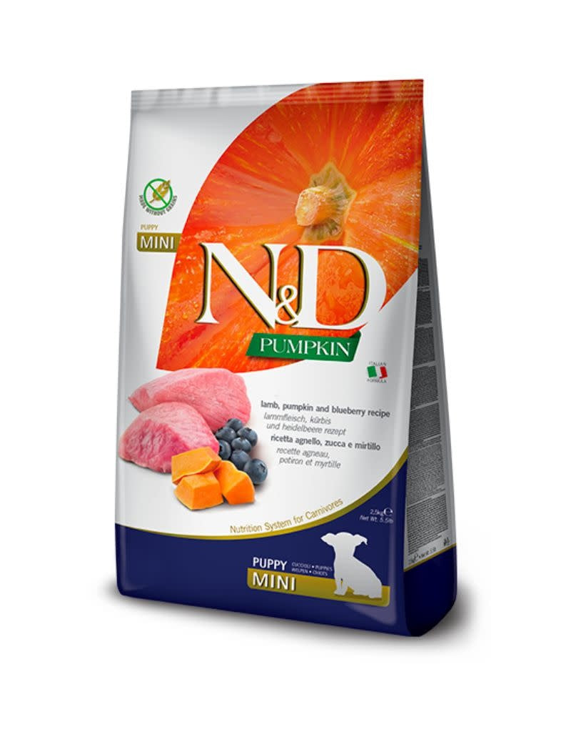 FARMINA Grain-Free Pumpkin Lamb & Blueberry Puppy Mini 5.5LB