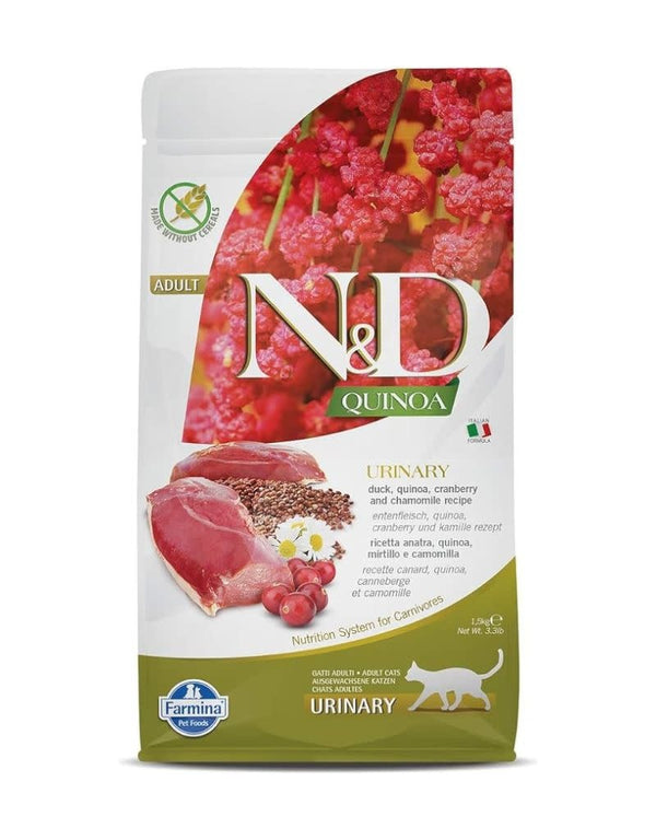 FARMINA Natural & Delicious Quinoa and Duck Urinary Formula Dry Cat Food