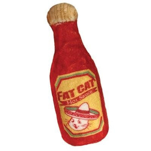 KITTYBELLES Fat Cat Hot Sauce Plush Cat Toy