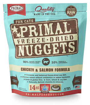 PRIMAL Chicken & Salmon Freezedried Feline Food 14 oz.