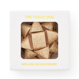 THE FOGGY DOG Gold Gift Bow Collar Attachment