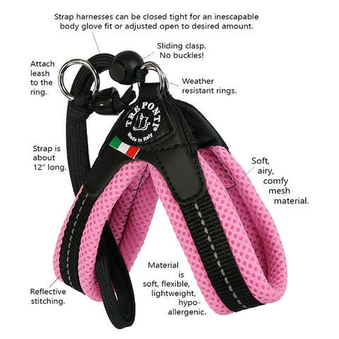 TRE PONTI Mesh Strap Harness Black
