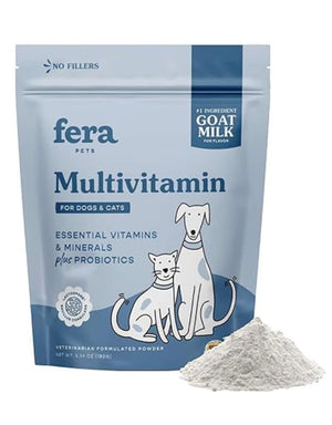 FERA PET ORGANICS Dog and Cat Multivitamin Goat Milk Topper 6.34OZ