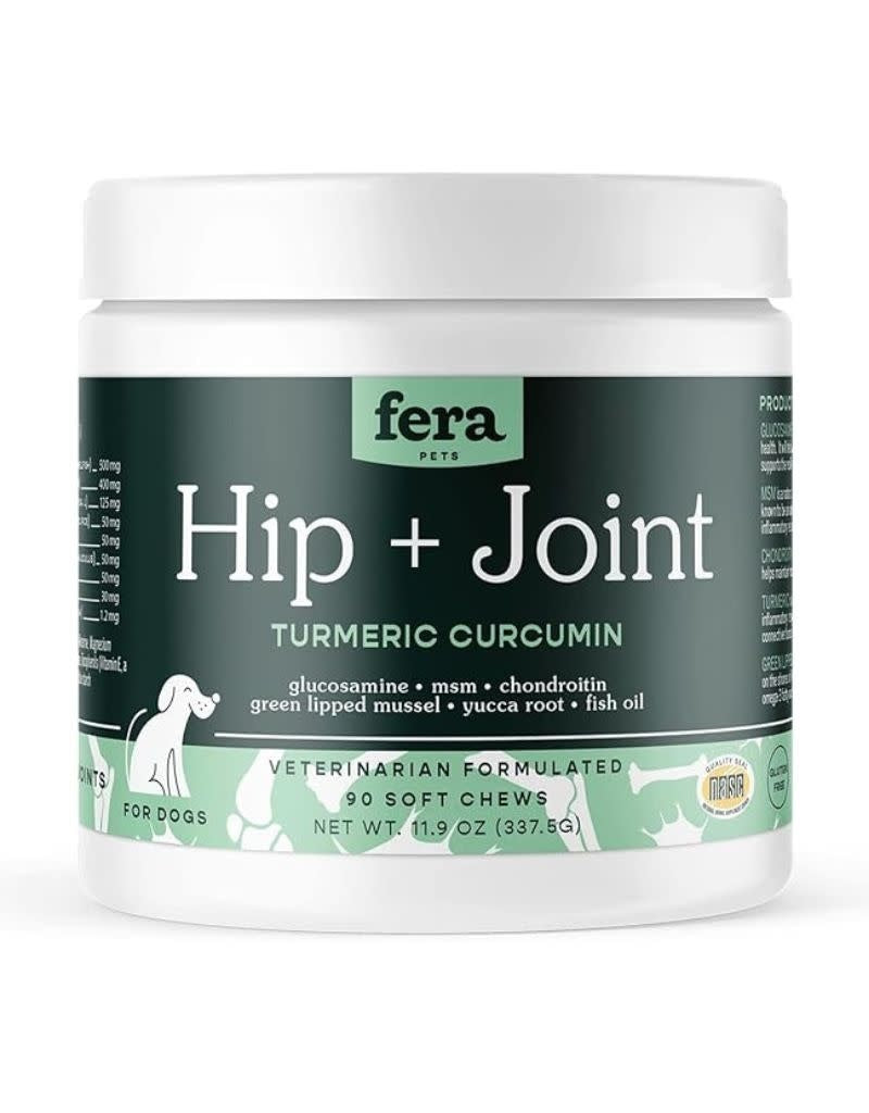 FERA PET ORGANICS Dog Hip and Joint Support Chews 90CT