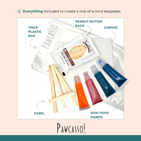 PAWCASSO ART CO Mess-Free Dog Painting Kit