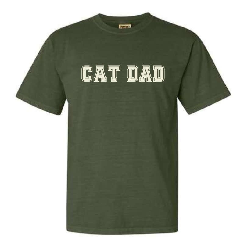 FISH & BONE Varsity Cat Dad T-shirt Hemp