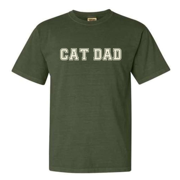 FISH & BONE Varsity Cat Dad T-shirt Hemp