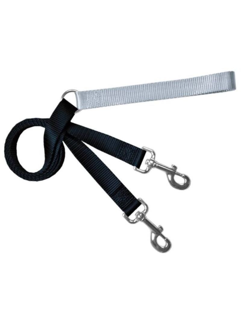 2 HOUNDS DESIGN Freedom No-Pull Harness and Leash Black and Silver