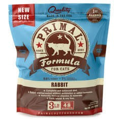PRIMAL Frozen Raw Feline Rabbit Formula 3 lb.