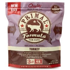 PRIMAL Frozen Raw Feline Turkey Formula 3 lb.