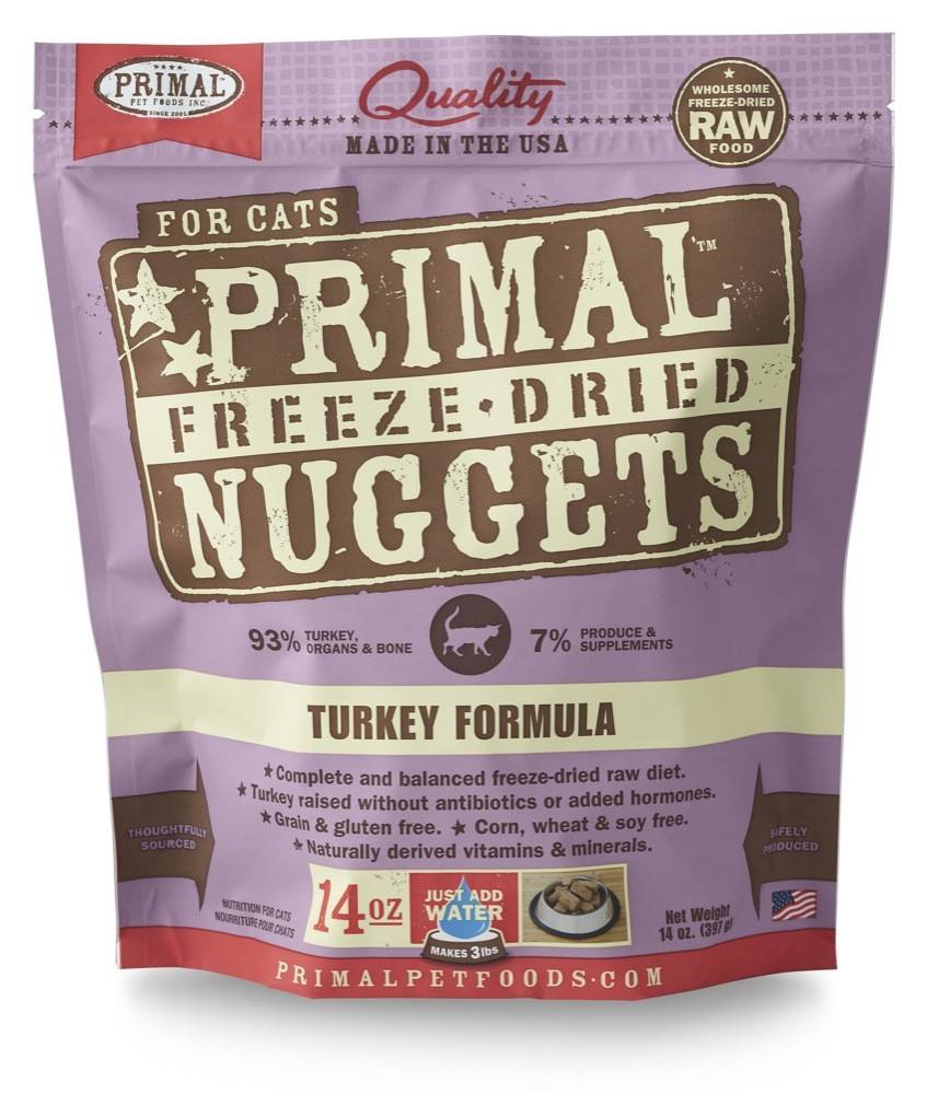 PRIMAL Turkey Freezedried Feline Food