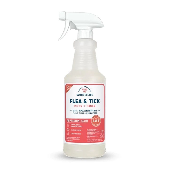 WONDERCIDE Flea and Tick Spray Pets + Home Peppermint