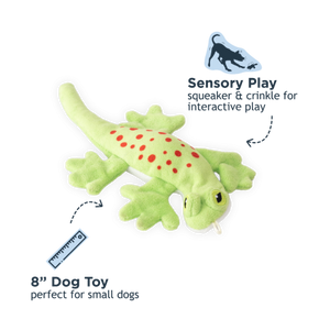 TALL TAILS Stuffless Gecko Dog Toy 8IN