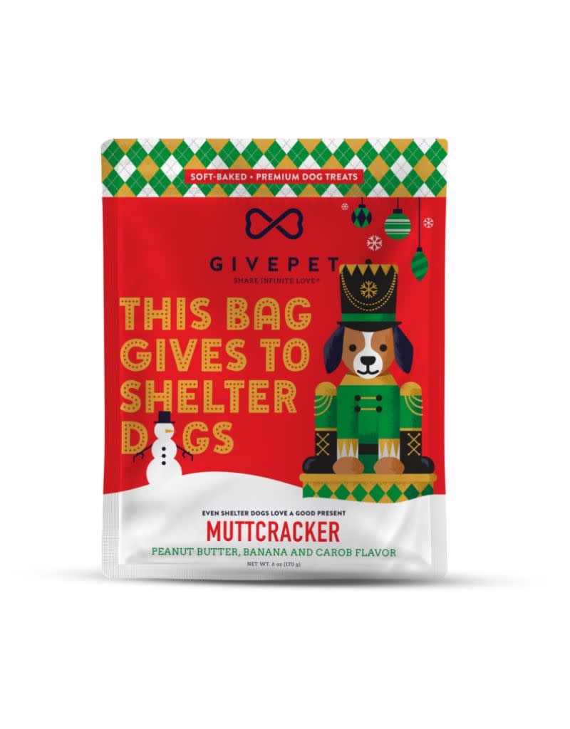 GIVEPET Holiday Muttcracker Dog Treats 6OZ