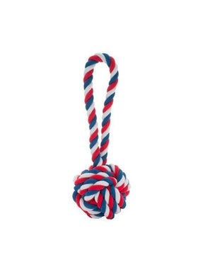GOOD KARMA Red, White & Blue Knot Rope Tug Toy