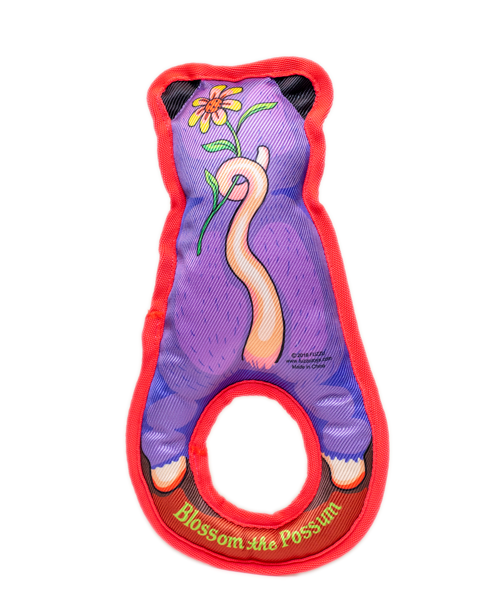 FUZZU Grab Nabbers Blossom the Possum Dog Toy