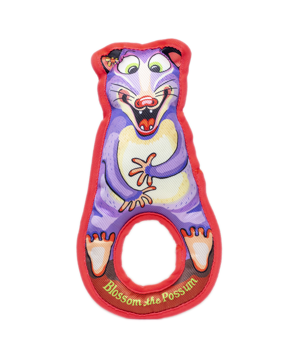 FUZZU Grab Nabbers Blossom the Possum Dog Toy